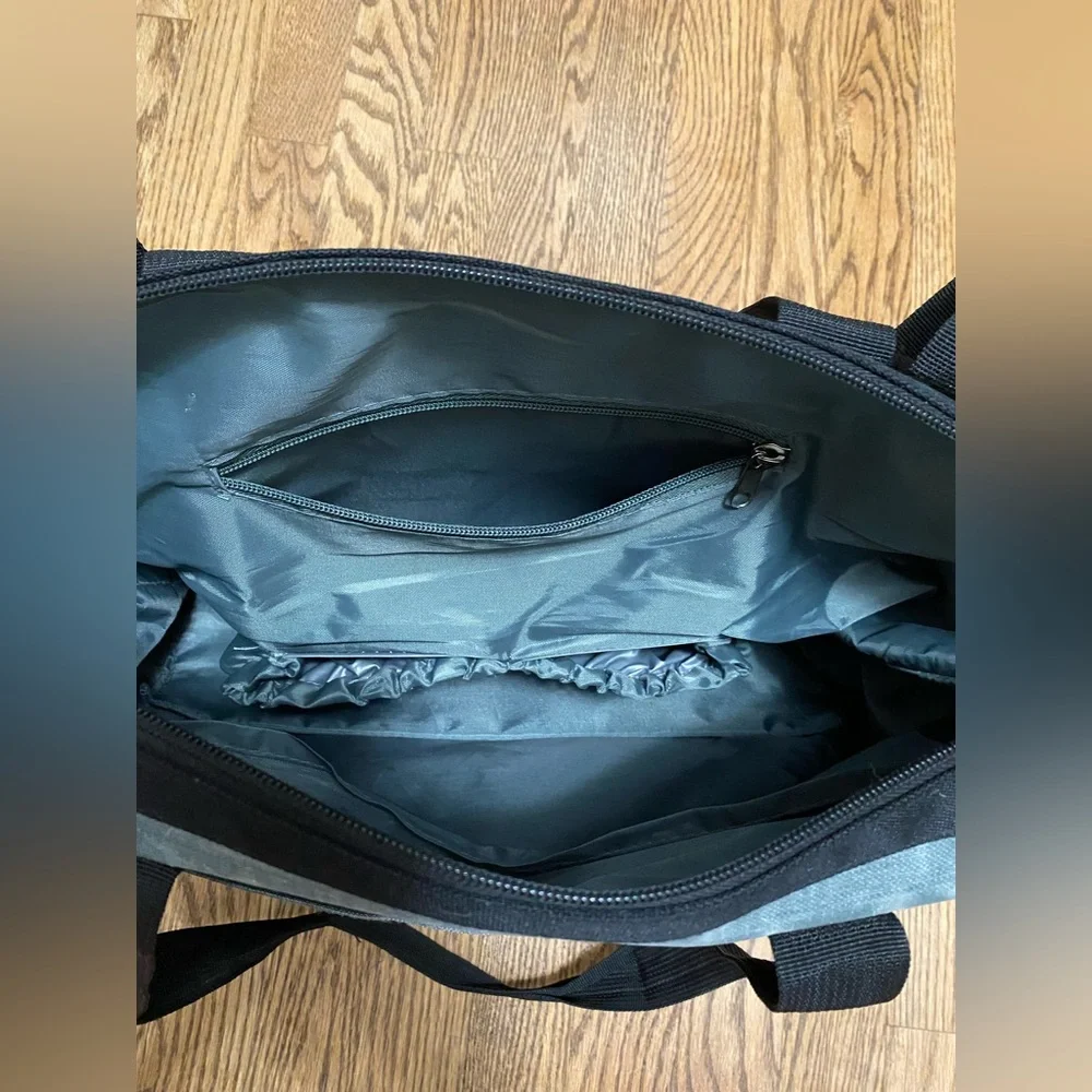 Eddie Bauer First‎ Adventure Diaper Travel Bag Gray Pockets